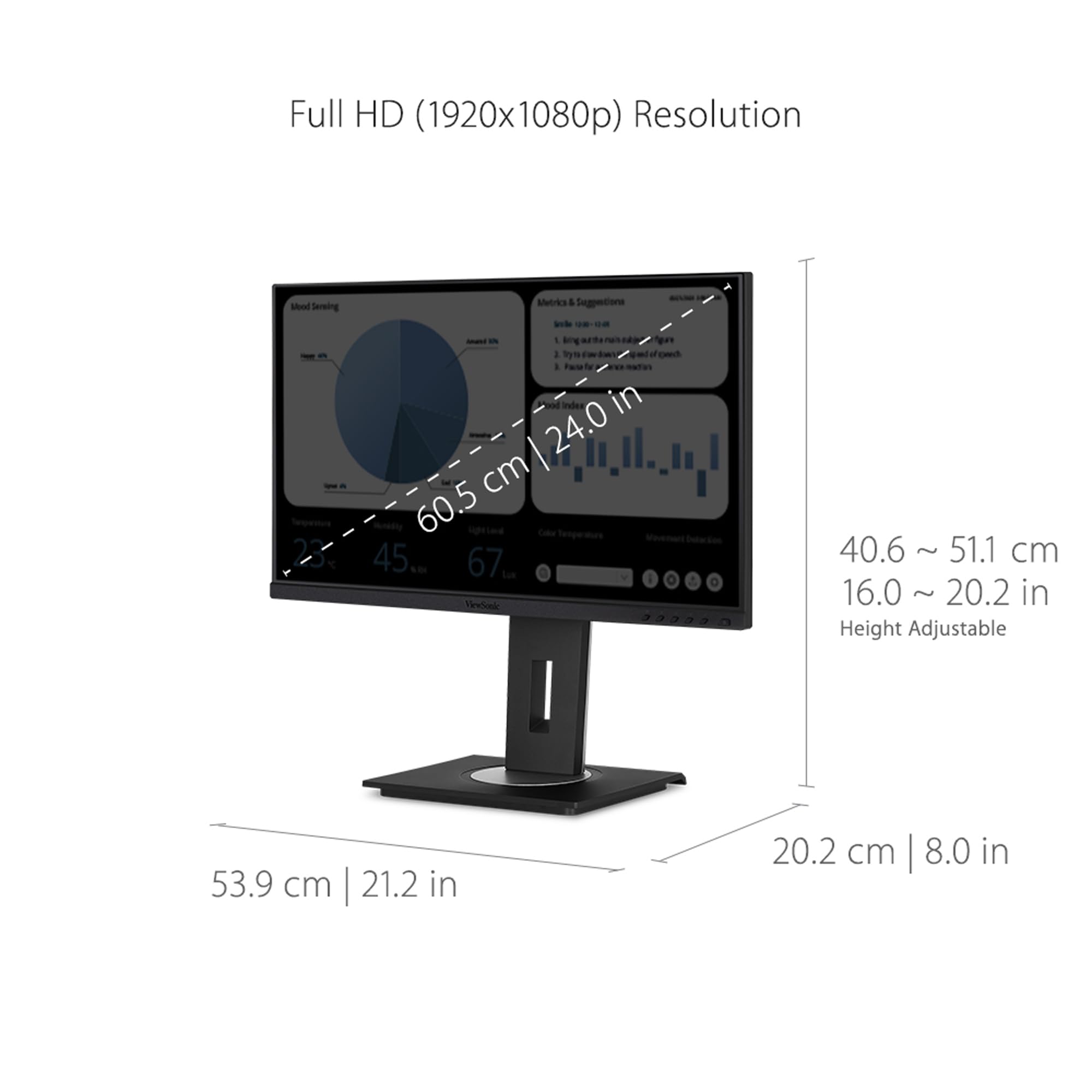 ViewSonic 61cm/24'' (1920x1080) VG2448A-2 16:9 5ms HDMI VGA DisplayPo — view 4