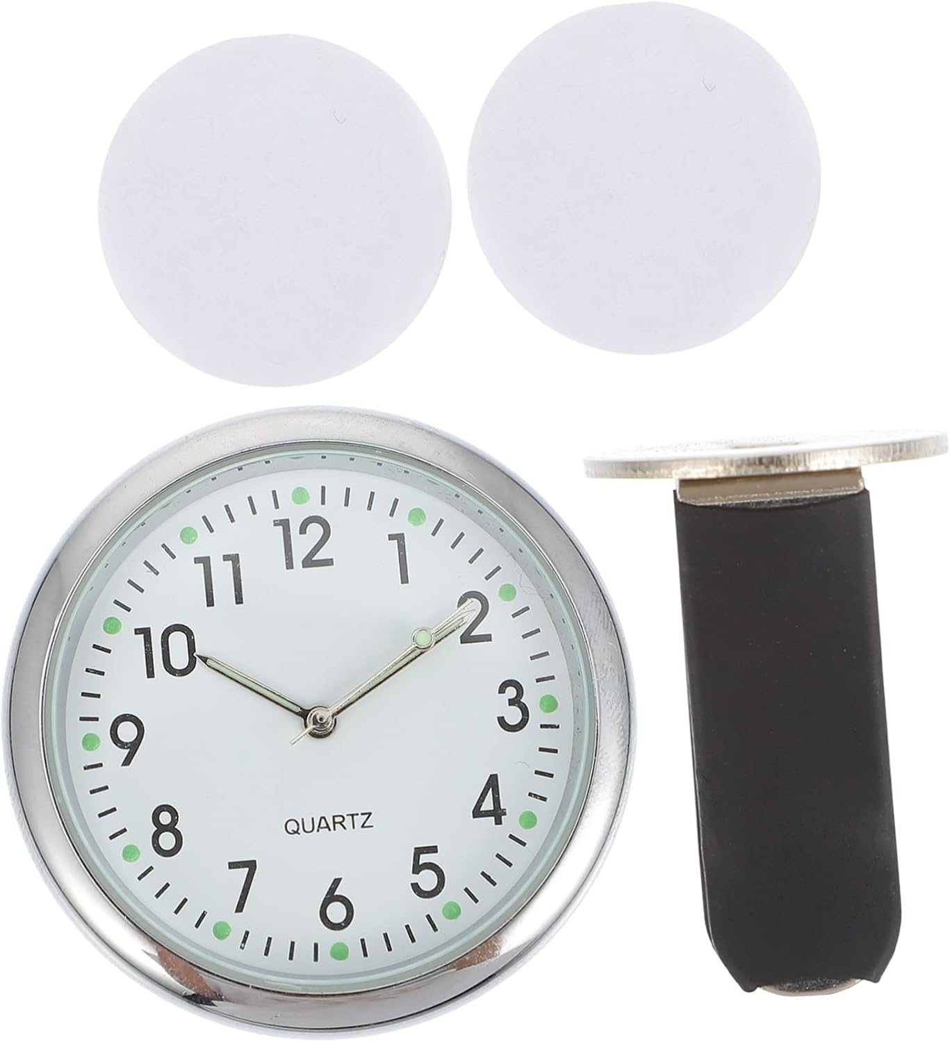 Kichvoe Car Digital Dashboard Clock Mini Vehicle Adhesive Luminous Auto Timepiece for Cars SUV Truck Motorcycle with Clear Lens Easy Installation and Precise Display