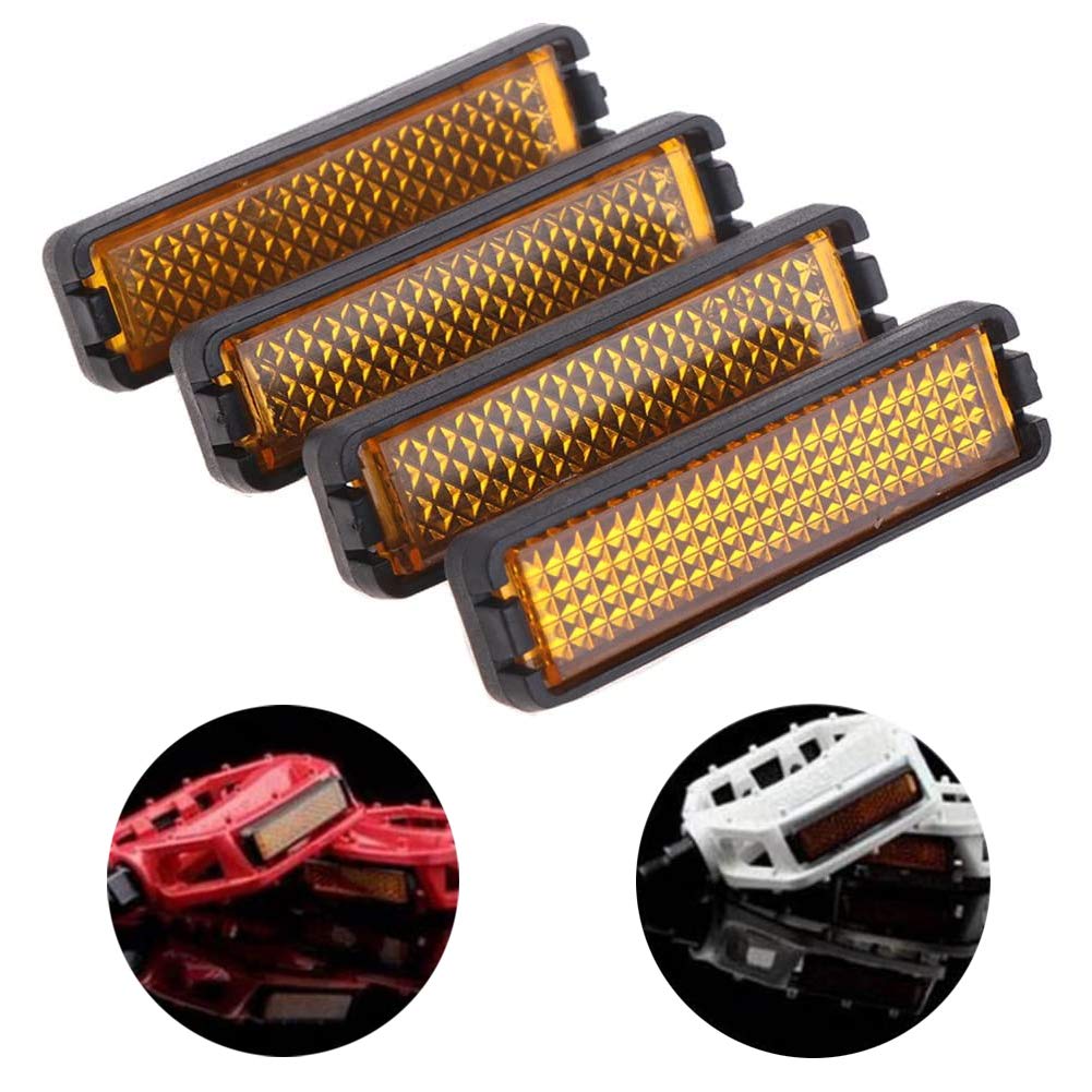 LANCHEN 4 pz/Set Pedale della Bicicletta Riflettore Sicurezza Notte Ciclismo Riflettente Accessori per Bici