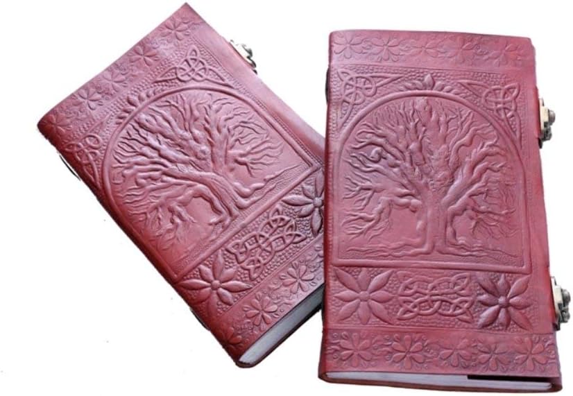 handmade Distressed Leather journal Diary Brown Celtic Tree Of Life Gift Notebook Sketchbook 9x5 Christmas gifts