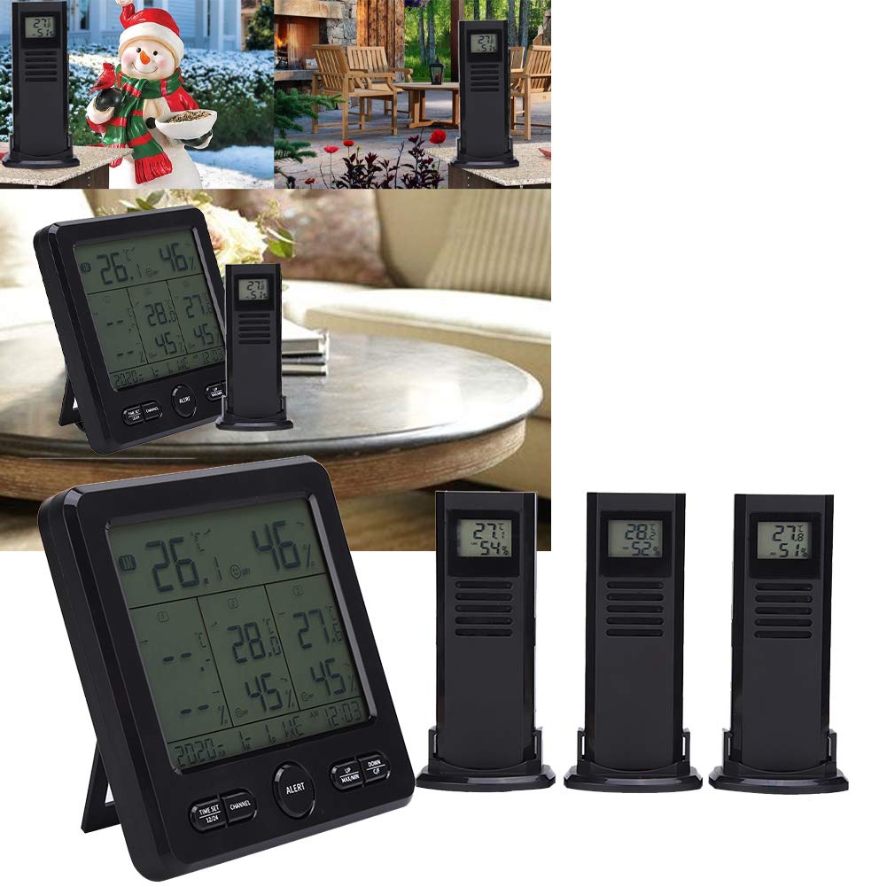 TS-6210 - Termómetro de temperatura para exteriores, kit de temperatura inalámbrico, termómetro digital inalámbrico para estación meteorológica, con