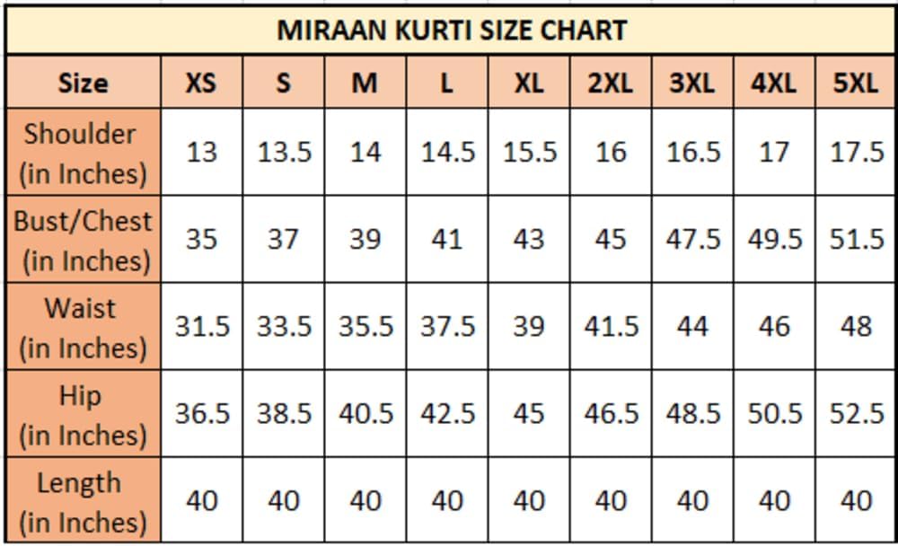 Miraan レディース コットンプリント 既製クルティ