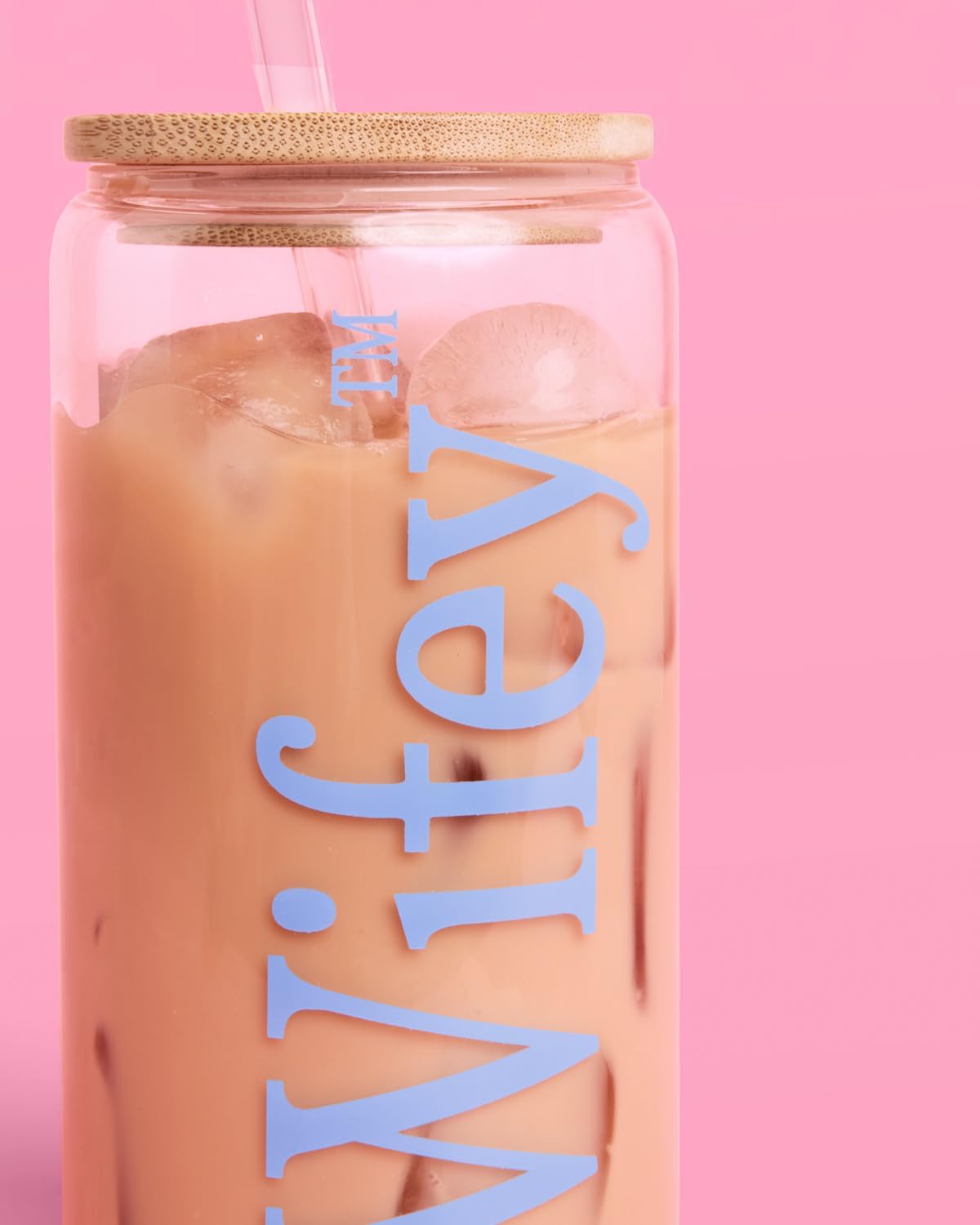 xo, Fetti Wifey Glass Tumbler | 16oz, With Straw, Lid And Brush, Bachelorette Cup, Bride Gift, Wedding Party, Bridal Shower