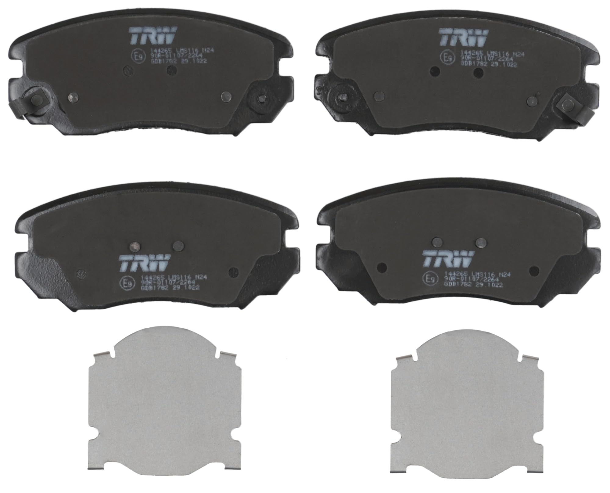TRW GDB1782 Brake Pad Set of 4 for Vauxhall Insignia MK I (A) Hatchback (G09) 2008-2017 Front Axle and Other Vehicles