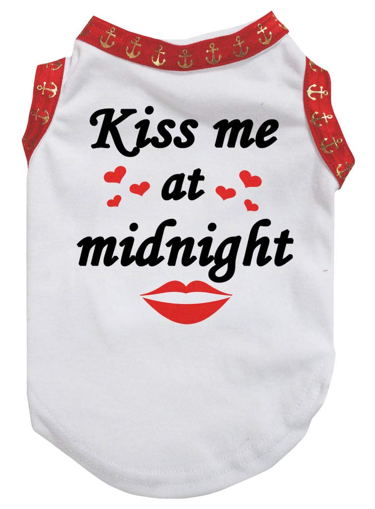 Chemise pour chiot blanc vêtement de nuit et d'été canin