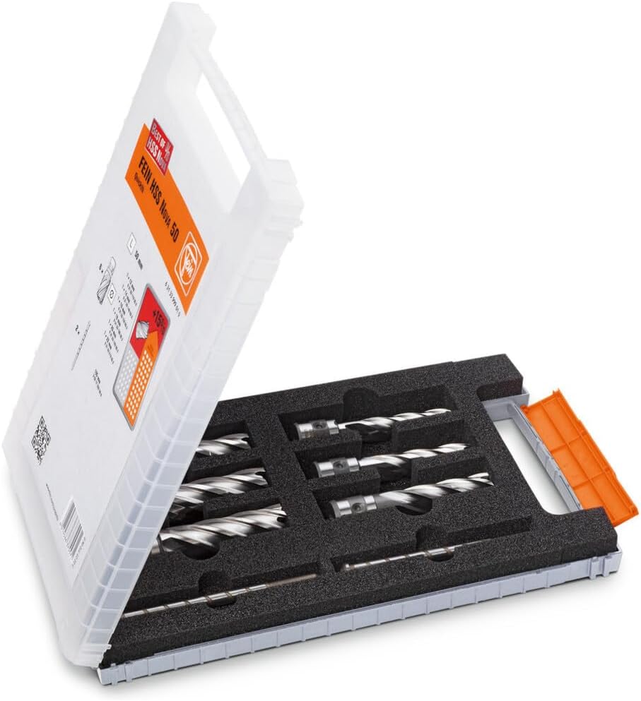 FEIN 63133999010 Best of 50 mm HSS Quick Core Bit Set, 0 V, Multi-Colour