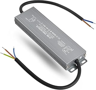 OFFCUP LED Driver, 100W 12V Lighting Transformer, 170-250V AC to 12V DC IP67 Waterproof 8.3A LED Power Supply Constant Voltage Adapter for Outdoor Garden Strip Lights LEDS Lighting Shed Light