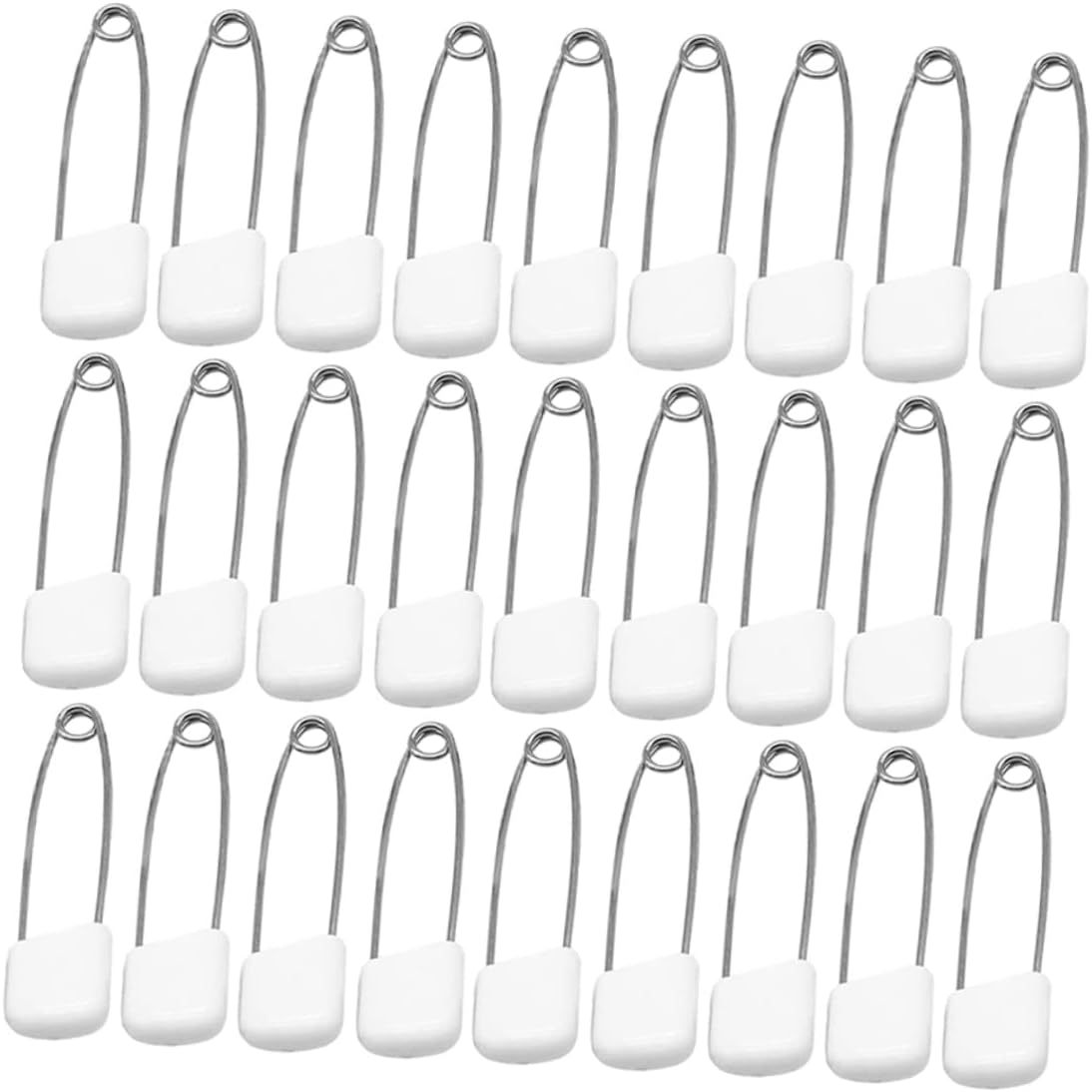 STOBOK 100pcs Safety Locking Plastic Ends Diaper for Toddlers Cloth Diaper Accessories for Bibs and Nappies