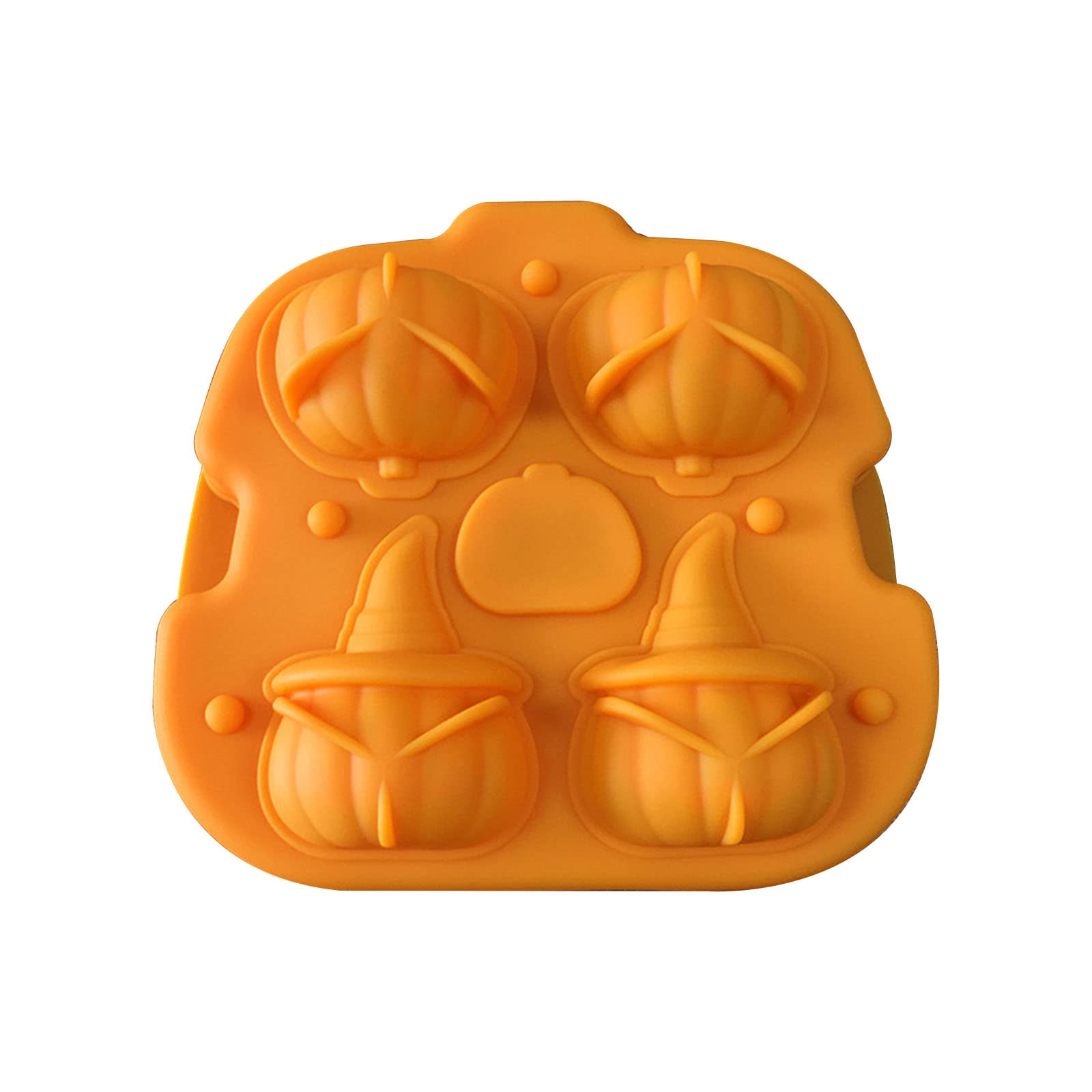 ZEPFJHE Cube Tray Pumpkin Shaped Ice Mold Easy Release Silicone Mold Tray for Cocktails and Beverages Silicone Molds Halloween