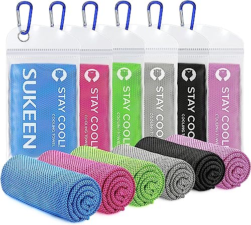 Sukeen Cooling Towel (40'x12'),Ice Towel,Soft Breathable Chilly Towel,Microfiber Towel for Yoga,Sport,Running,Gym,Workout,Camping,Fitness,Workout & More Activities