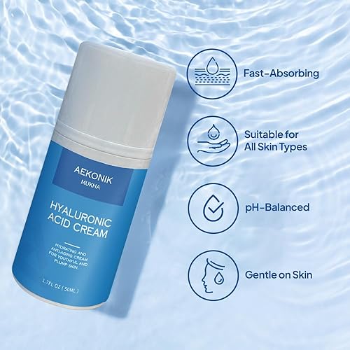 Miniatura 4 de Suero facial de ácido hialurónico - Hidratante facial con vitamina A, E, C, té verde, ácido hialurónico y extractos de frutas - Suero