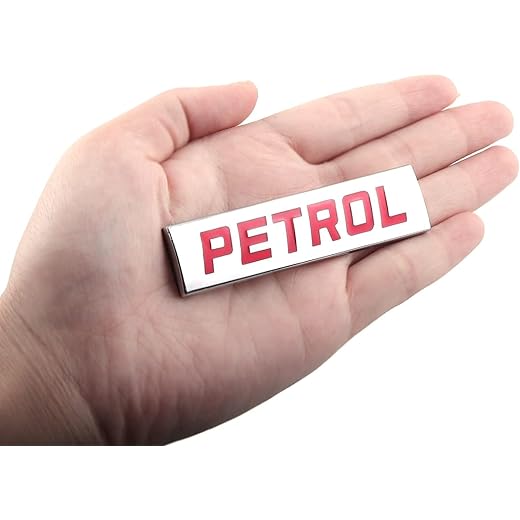 Automaze 3D Metal Car Badge Chrome-Red