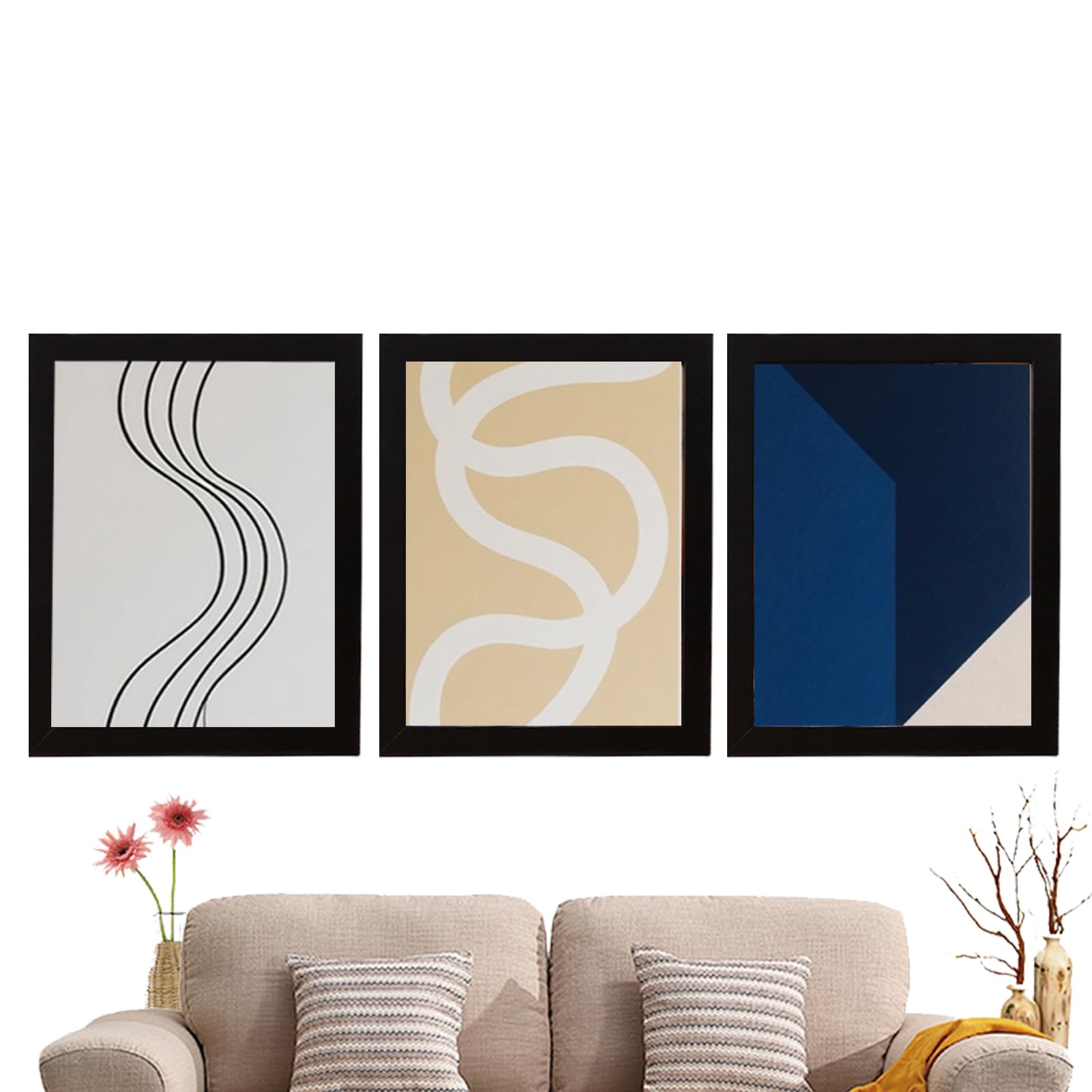 Fotorahmen für die Wand 20x25 cm Schwarzer Moderner Posterrahmen