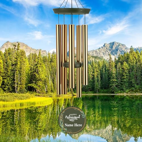 Image of ASTARIN Retirement Gift for Woman Men, Deep Tone Wind Chimes Retired Gifts, 2025 Happy Retirement Gifts for Women Coworker Colleague Boss Teachers Nurses Friends