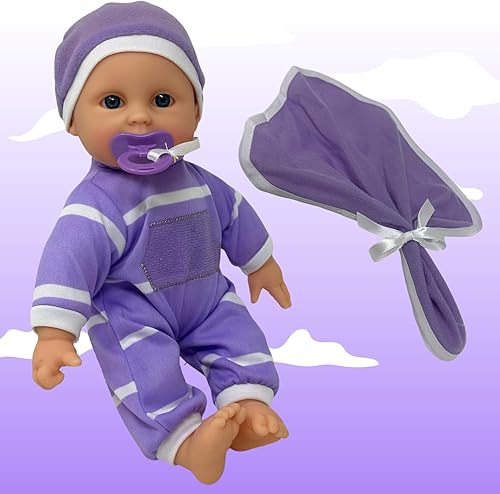 Miniatura 2 de The New York Doll Collection Muñeca de bebé de cuerpo suave de 11 pulgadas en caja de regalo, juguete de muñeca de bebé de 11 pulgadas para niños,