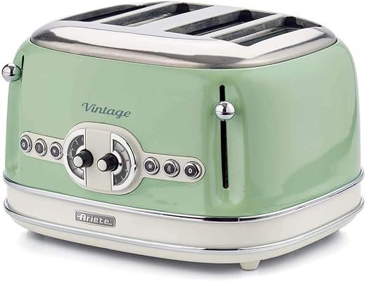 Ariete Vintage Toaster 4 Scheiben Retro-Grün