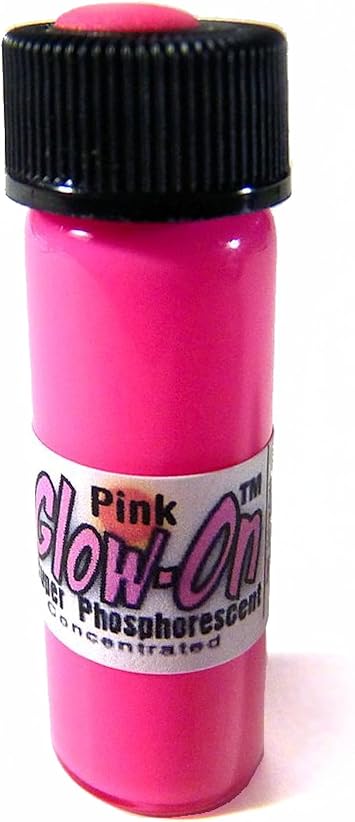 Glow-On Pink Color Gun Sight Paint, 4.6 ml Vial, Warm Pink Glow | Concentrated, Bright, Long Lasting Luminescence, For Night Sights