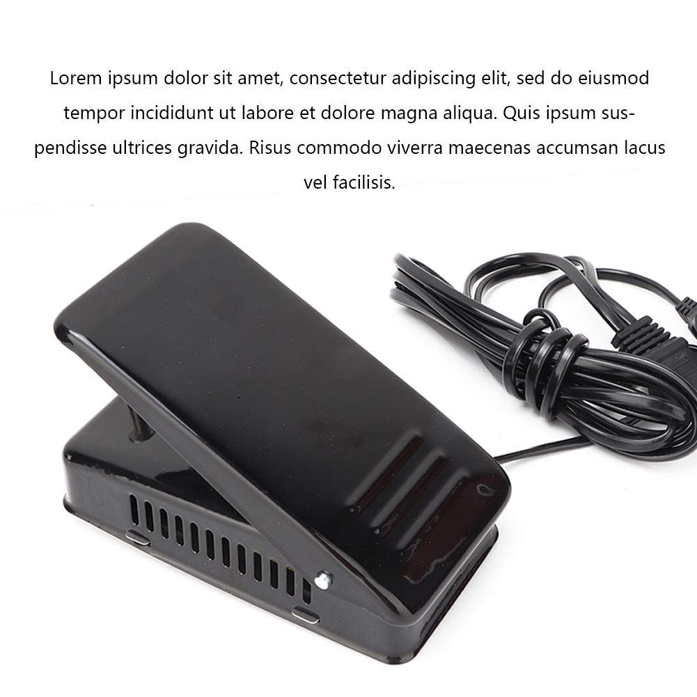 100W Máquina de coser Motor Pedal de coser Variable Controlador de velocidad Máquina de coser Interruptor de pie Piezas de la máquina de coser doméstica Con la máquina (UE)