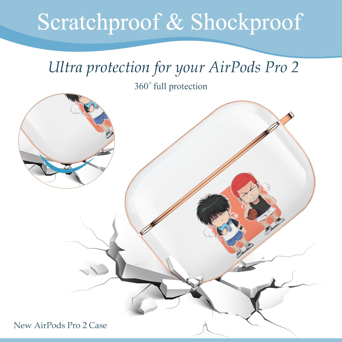 Amazon | スラムダンク 桜木花道 流川楓 AirPods Pro 2ケース かわいい
