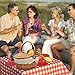 Cesta de picnic de mimbre hecha a mano Cesta de almacenamiento de...