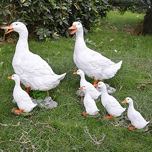 Euiroet DUCK Resin Statue,Garden Outdoor Statue,Figurine Ornament,Animal Statue,Farm Animal Decoration,Perfect thumb #4