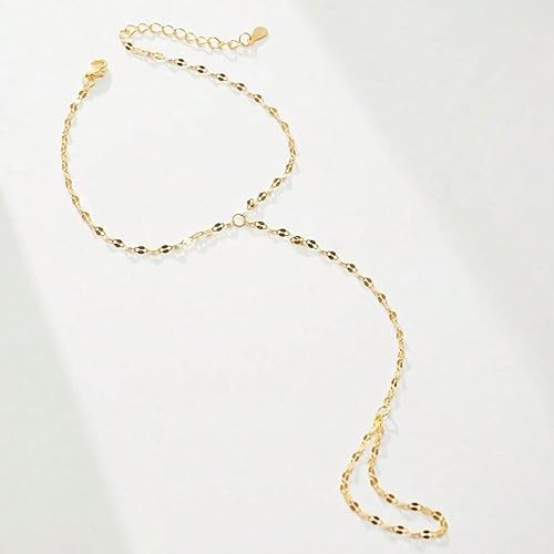 Miniatura 7 de Long tiantian Hand Chain Bracelet Gold Bracelets for Women Link Chain Bracelets Trendy Finger Ring Slave Bracelet Jewelry Gifts