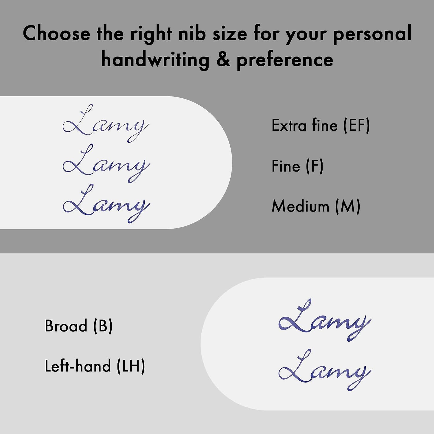 Lamy aion graphite fountain pen – modern fountain pen in anodized, lightweight & seamless aluminum casing – with stainless steel clip and steel nib in M line width – incl T 10 blue ink cartridge