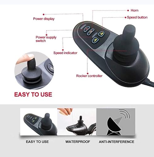 Miniatura 5 de NEOCHY Silla de ruedas portátil de moda silla de ruedas plegable silla de ruedas de viaje ultraligera móvil inteligente batería de iones de litio de