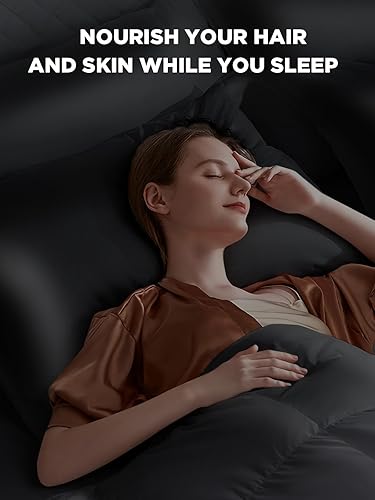 Miniatura 79 de Funda de almohada de seda de morera para cabello y piel, 22 Momme - Funda de almohada de seda natural con cremallera oculta, 6A, suave y lisa de una