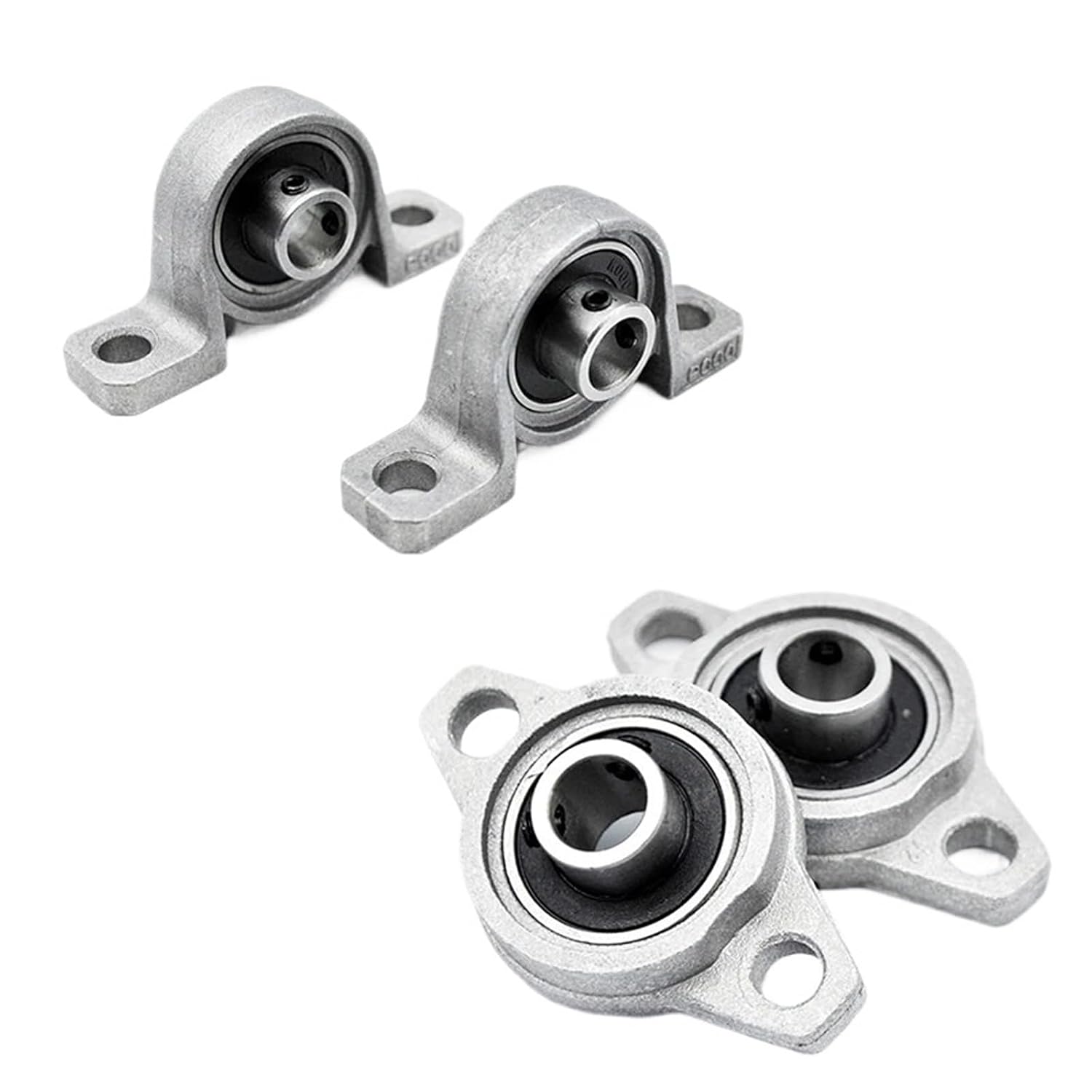 2pcs Pillow Block Bearing KP08 KP000 KP001 KP002 KP003 KFL 08 000 001 002 003 004 8mm 10mm 12mm 15mm 17mm 20mm Mounted Bearings(KFL000 10mm)
