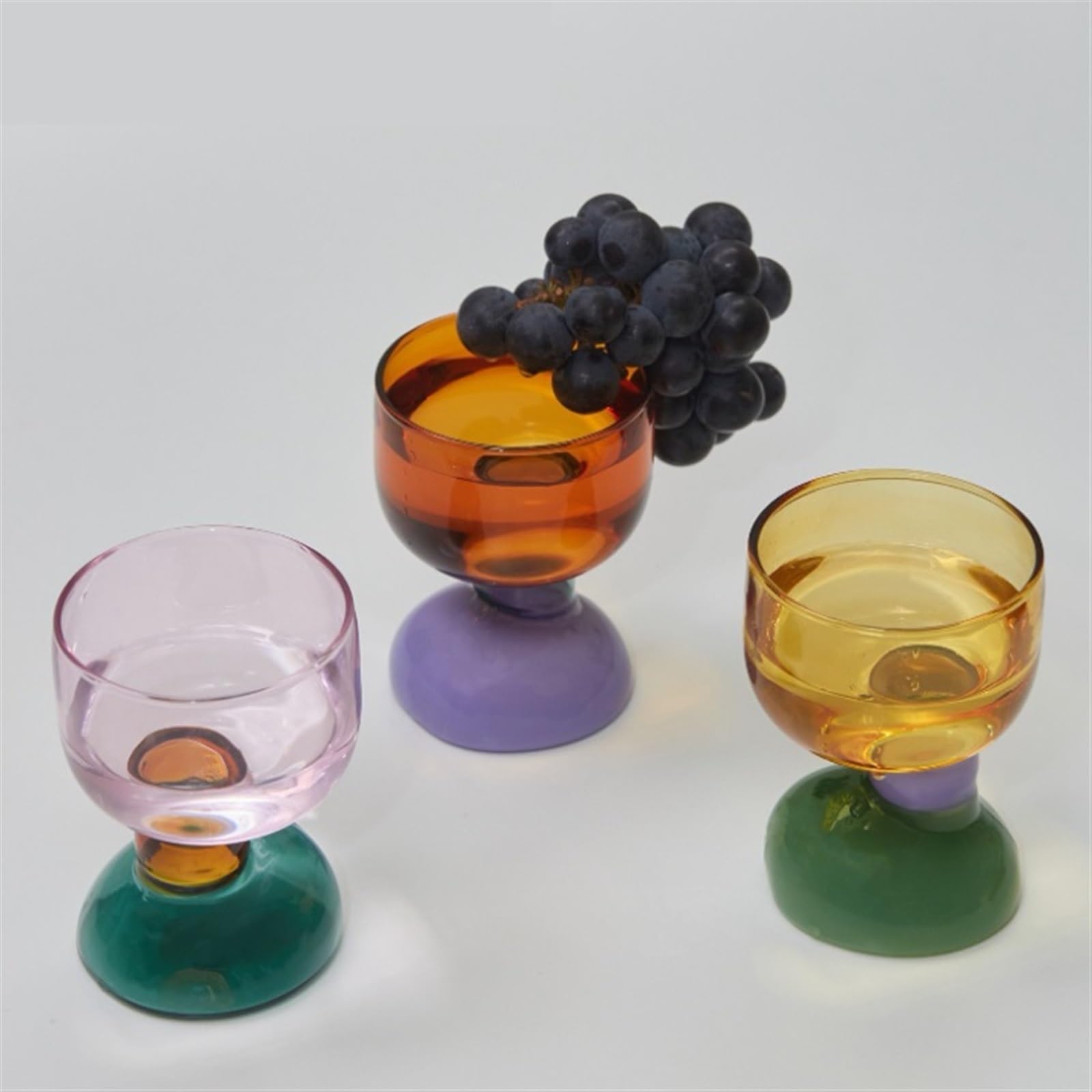 Kubek kawy 1 szt. Kieliszek koktajlowy Kieliszki do wina Szklanka do whisky Szklanka do herbaty Szklanki do picia Kubek do kawy 6,7 uncji Filiżanka kawy (Color : C)