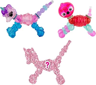 Twisty Petz 3-Pack Luna Unicorn & Sammy Sloth - Includes 3 Collectible Petz 2 You See,1 Surprise! Adorable, collectible petz transform into friendship bracelets, necklaces & accessories. For girls 6+