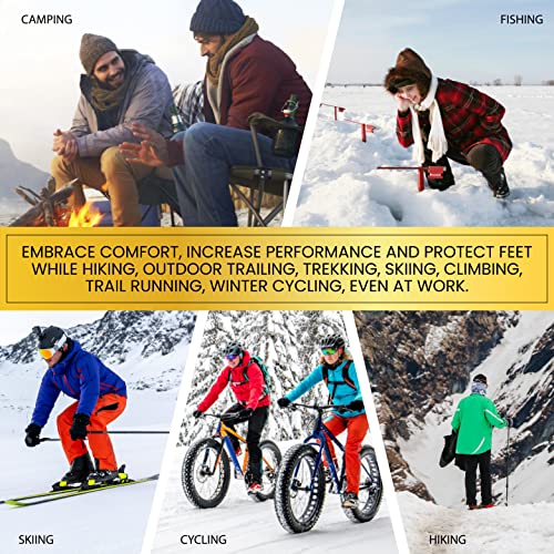 Alvada Merino Wool Hiking Socks Thermal Warm Crew Winter Boot Sock For Men Women 3 Pairs Ml #TOP5