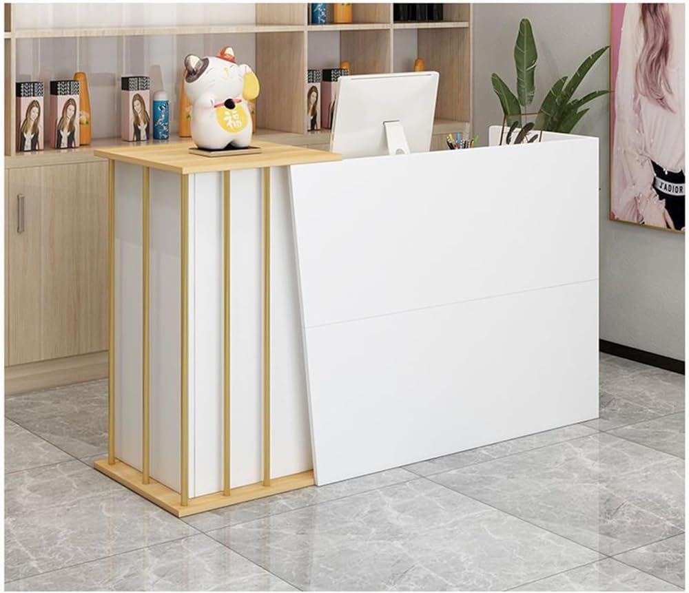 Nowoczesny Woo Recept Counter Retail Cashier De na rynki Odzież res & Small Sinesses Front De z Der (ciepła biel 100x40x90cm)