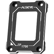 ALSEYE CPU Contact Frame for LGA 1700 Retrofit Kit, Anti-Bending Buckle for Intel 12th/13th Gen CPU Black