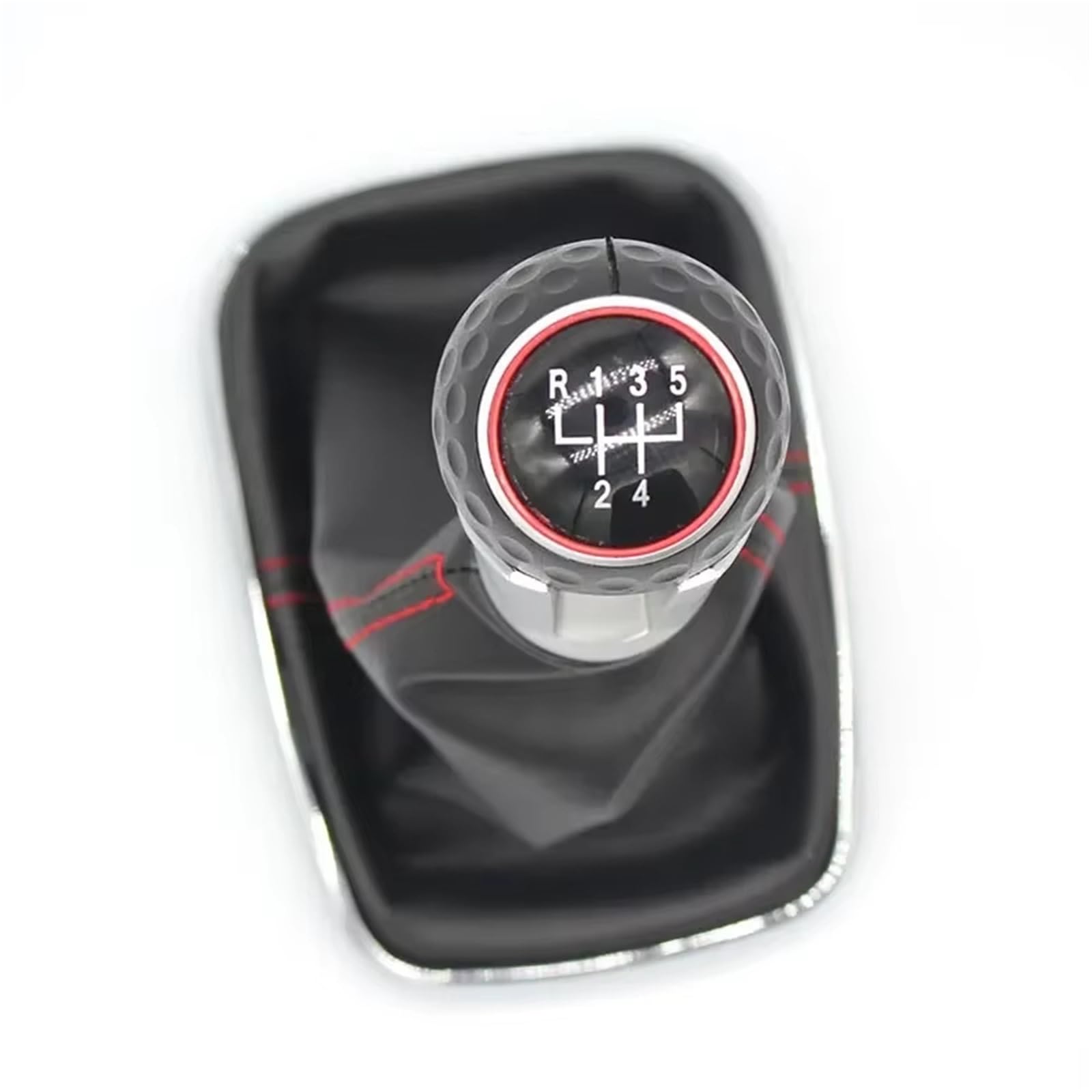 Sczmbltlnv Gti 5 Speed Car Gear Stick Knob 12Mm Gear Shift Knob For Golf 4 Iv Mk4 Gti R32 Bora Jetta 1999-2004