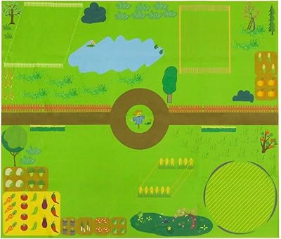 Variety4all Activity Playmat Fun Mat Farm Dinosaur Unicorn Safari Toys, Boys and Girls Gift (Farm)