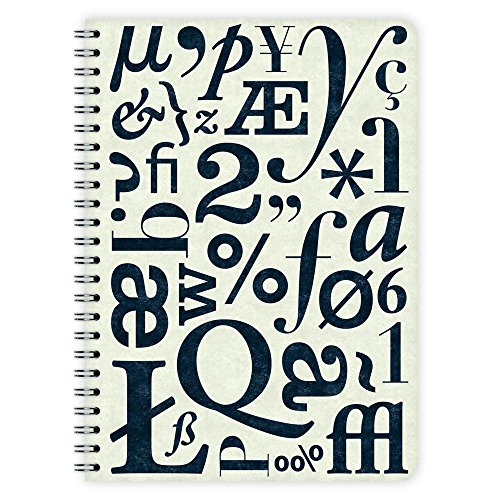 Etmamu 373 Blocco note Typo modello A5, 60 fogli