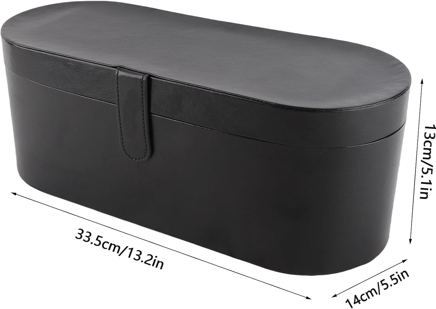 POCREATION PU Leather Hair Tool Storage Bag - , Impact-Proof Organizer for Curling Irons and Hair Dryers, Scratch-Proof Travel Case for Bathroom and Home