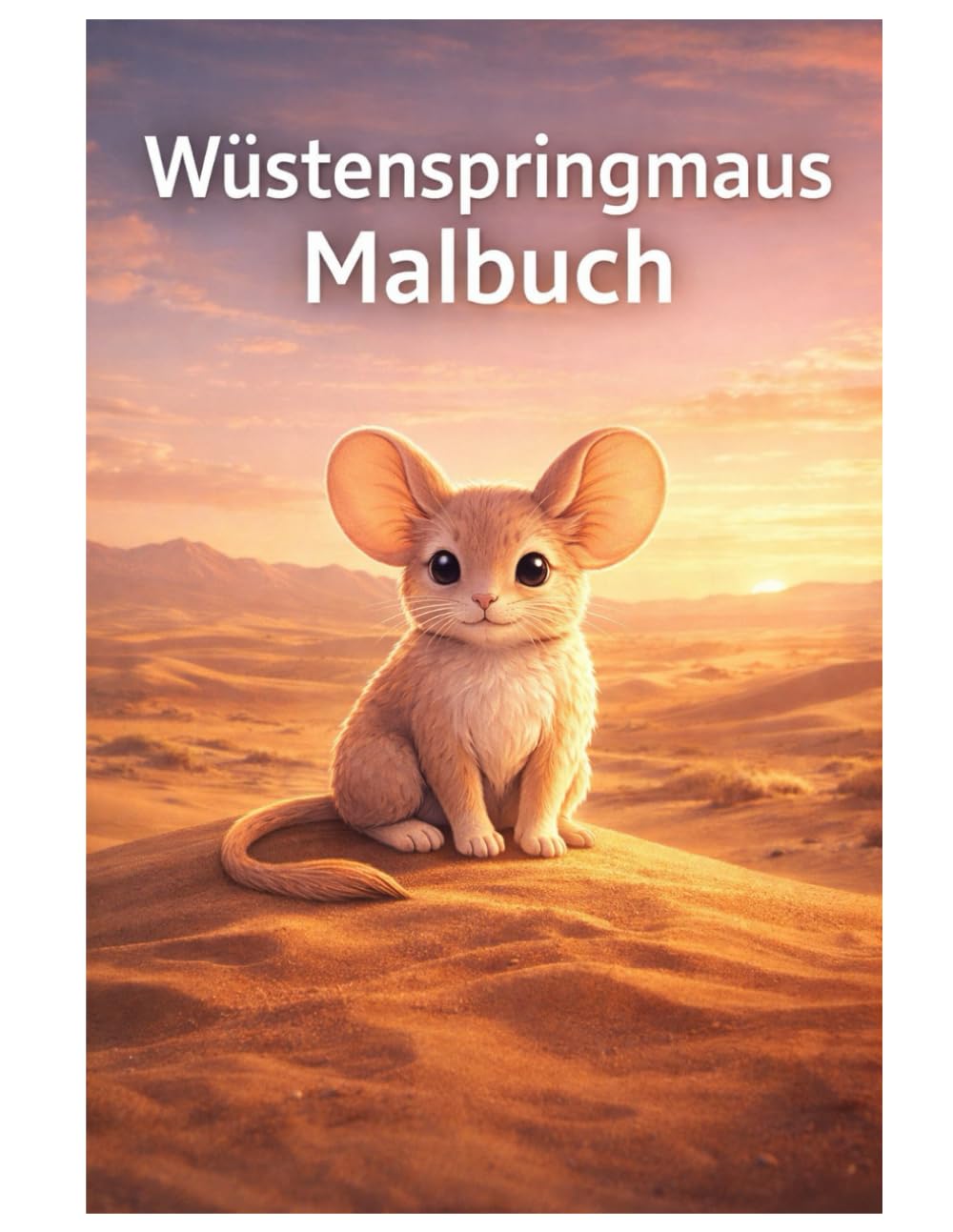 Wüstenspringmaus Malbuch: 50 faszinierende Ausmalbilder der flinken Wüstenbewohner – Für Kinder und Erwachsene zum Ausmalen und Entspannen