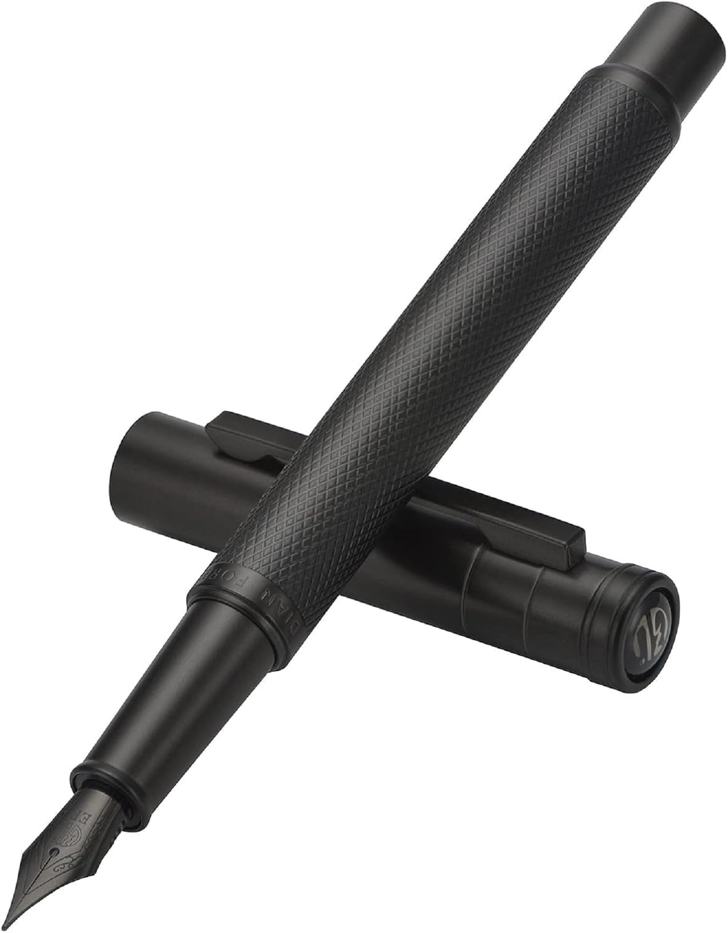 amazon basics Matte Black Fountain Pen Extra Fine Nib Classic Design with Converter and Pen Box Set-image-13