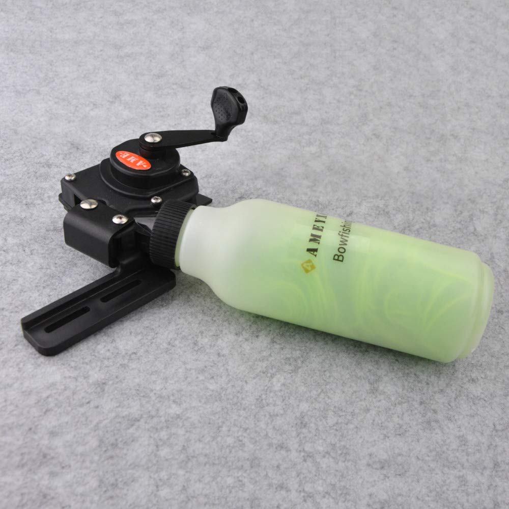 Tiro con Arco Carrete de Pesca con Cuerda de 40 m Bowfishing Reel para Arco Recurvo Arco Compuesto Caza Pesca Aparejo Accesorio con Flechas de Pesca