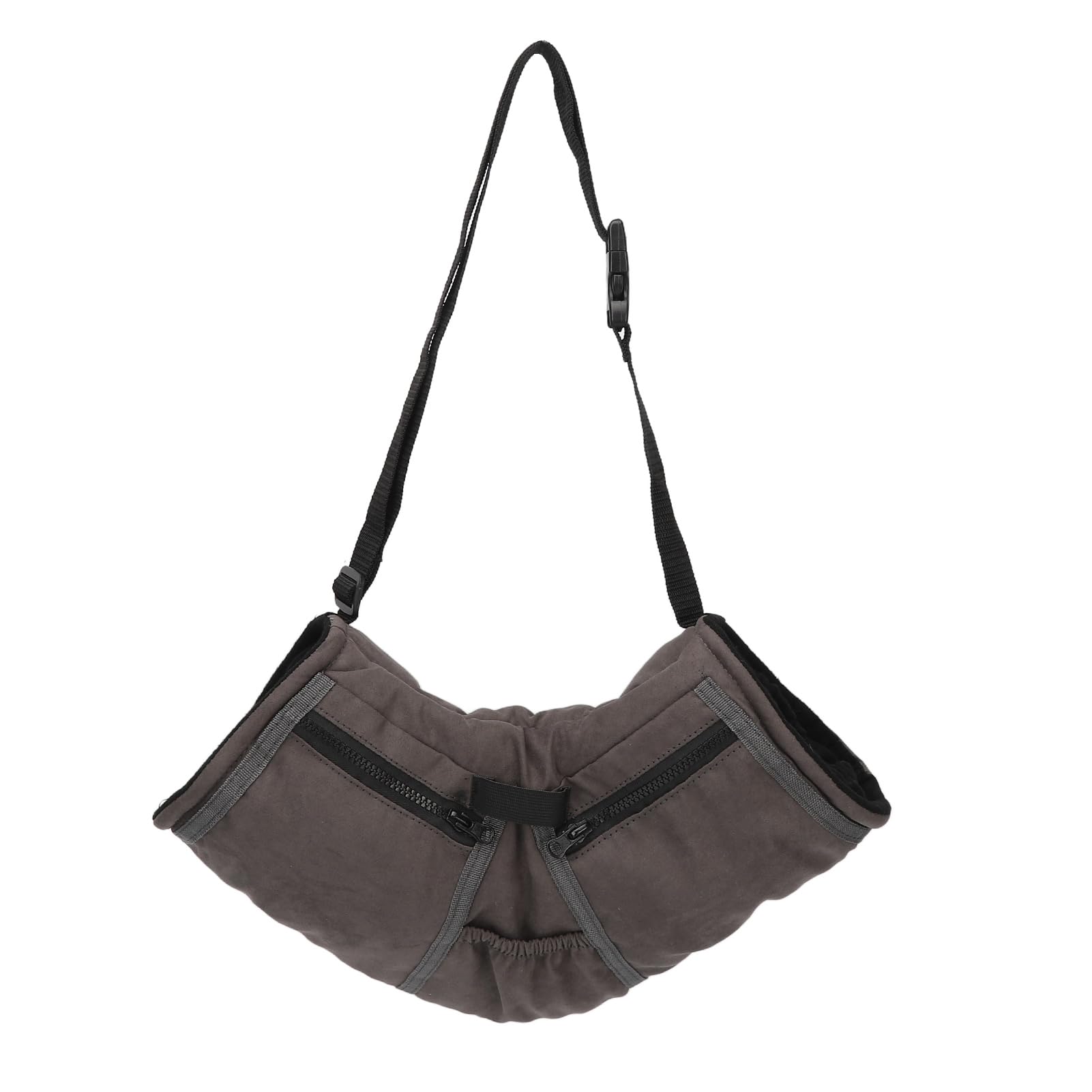 Winter Gloves for Men Women Windproof Thicken Warm Glove with Multi Pockets for Outdoor Camping Hiking Fishing Grey Suede Polyester Mesh PP Cotton 219g