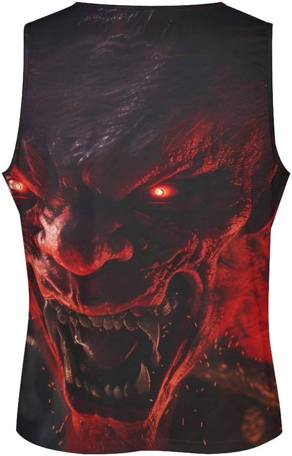 Mens Gym Tank Tops Beast Dragon Graphic Tees Satanic Skull Streetwear Vintage Hipster Pattern Summer Hawaiian Shirts