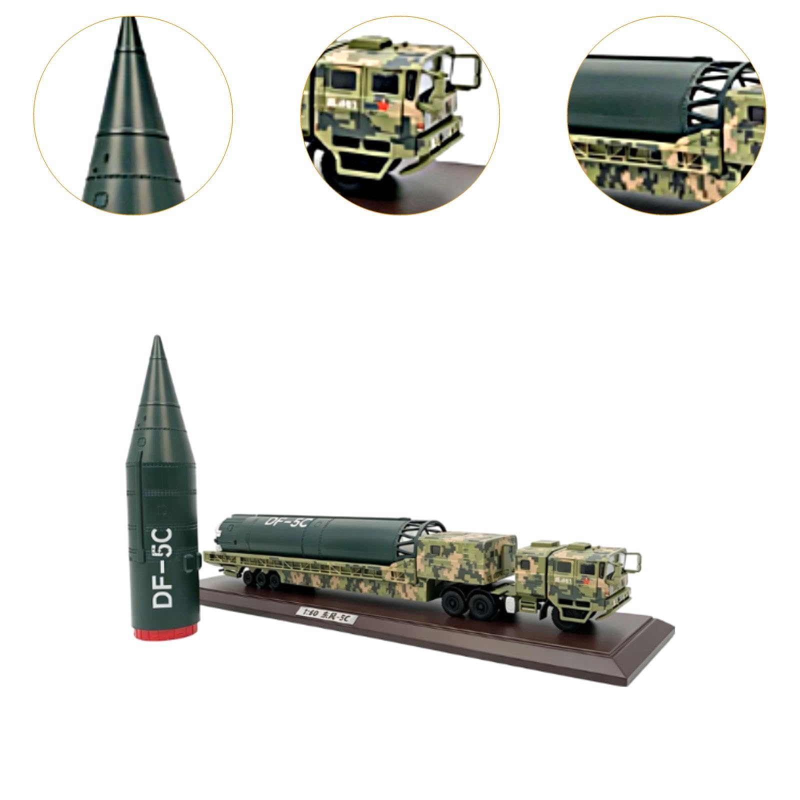 Modellino di Auto DF 5C Launcher in 1:60, Giocattolo Simulato per Amici, Bambini E Ragazzi.