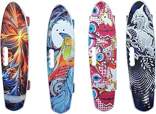 Bingo Skateboard Poster 64CM*17CM PLASTIC LIGHT WHEEL with Hand H1964 Assorted boy toys, girl toys, birthday gift, Christmas gift, growth, fun, for kids.