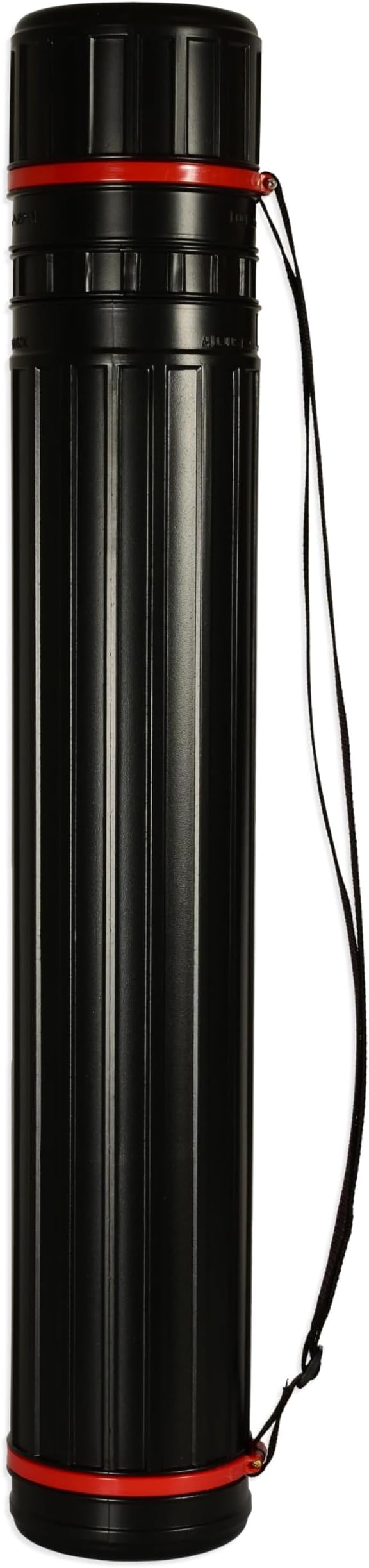 ARTMATE Extendable Draft Tube, Size 77.5cm Extend up to 132cm, Diameter 12.5cm, Easy to Carry with Handle and Strap, Telescoping Portable Storage Tube with Cap, Black Color-JIGNAM978BK