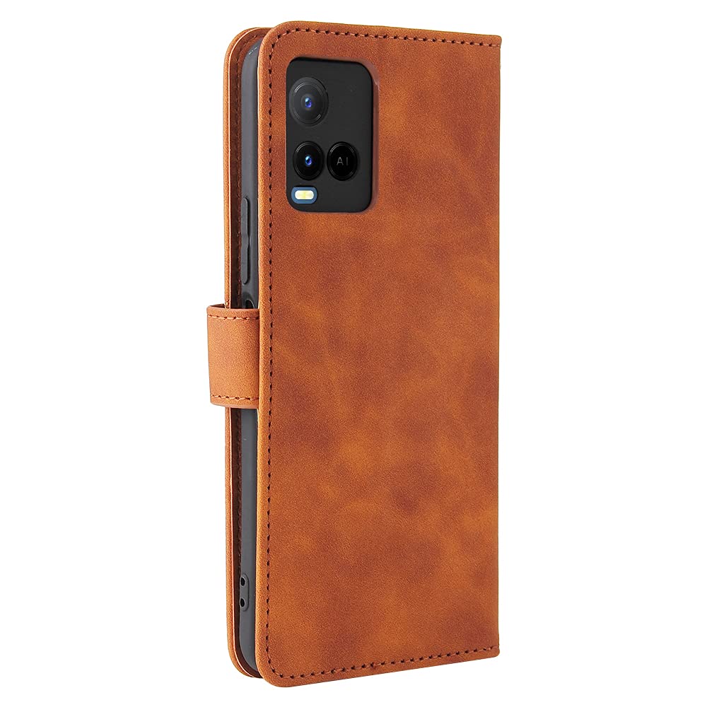 ZONNAVI Cover per Vivo Y21 / Vivo Y21S / Vivo Y33S, Flip Custodia Pelle PU con [Slot Cart
