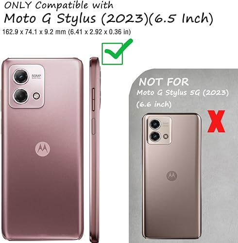 Miniatura 2 de Funda para Moto G Stylus 4G 2023, Motorola G Stylus 4G 2023 funda transparente con protector de pantalla integrado, unisex, a prueba de golpes,