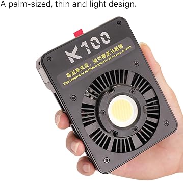 プロの100w Ledスタジオライトハンドヘルドビデオライト2800 6800kカラー調整耐久性アルミニウム合金構造屋外ハンドヘルド照明